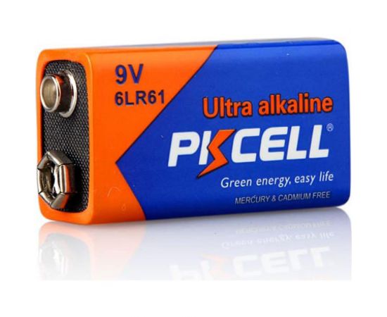 Щелочной/алкалиновый элемент питания PKCELL тип - 9VКрона 1 шт в блистере 6LR61-1B – изображение 5