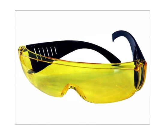 Защитные открытые очки ON Люцерна, желтые, с черной дужкой, 23-01-014 