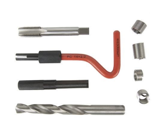 Набор для восстановления резьбы WIEDERKRAFT M14x2, 16 предметов WDK-ST1420 