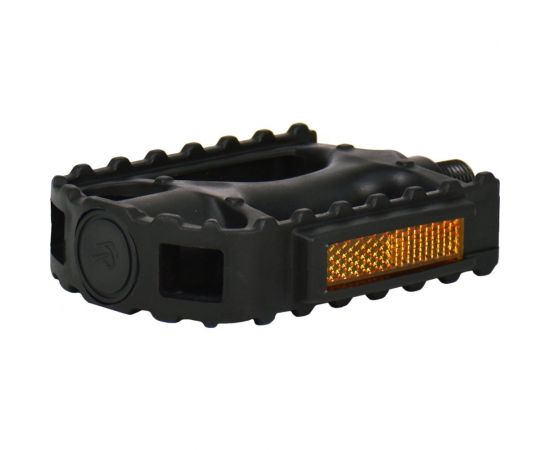 Педали Feimin FP-806B, 105х74мм, 1\2, база пластик, стальная ось, 12мм, рамка пластик, черные H000017419 