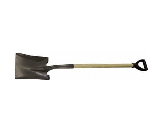Совковая лопата РемоКолор американского типа сталь 1,5мм. с черенком в/с и V-образной ручкой, 810мм, 69-0-218 