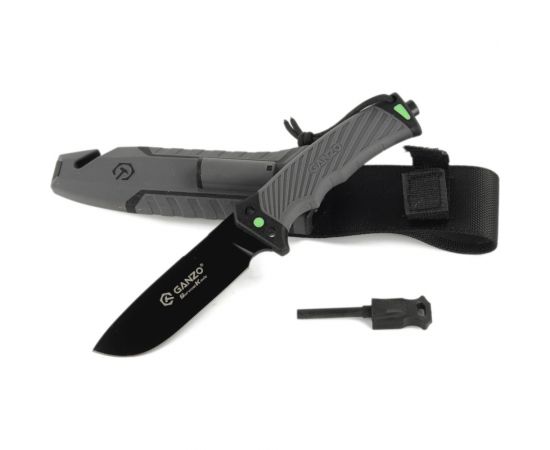 Нож с паракордом Ganzo G8012V2-GY 