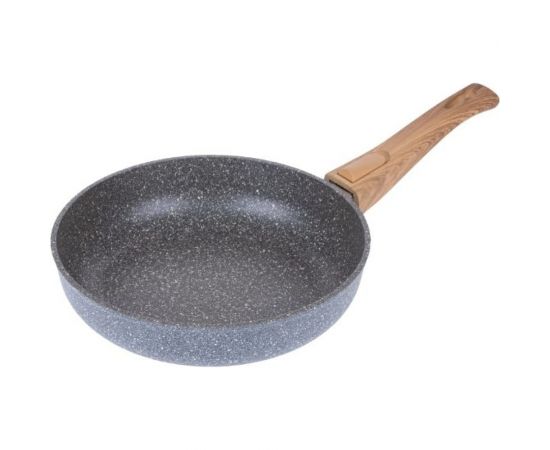 Сковорода FERCASTI глубокая, 24 см, литой алюминий, съемная ручка, серый мрамор F/МР24-СР/2-М 