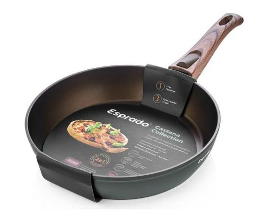 Сковорода Esprado Castana 26x5,4 см, алюминий, антипригарное покрытие, индукция CAST26BE103 