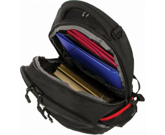 Универсальный рюкзак GERMANIUM S-06 уплотненная спинка, облегченный, черный, 46х32х15 см, 226953 – изображение 12