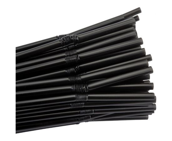 Трубочки для напитков GRIFON гофр черные, 21 см, 100 шт 105-113 – изображение 2