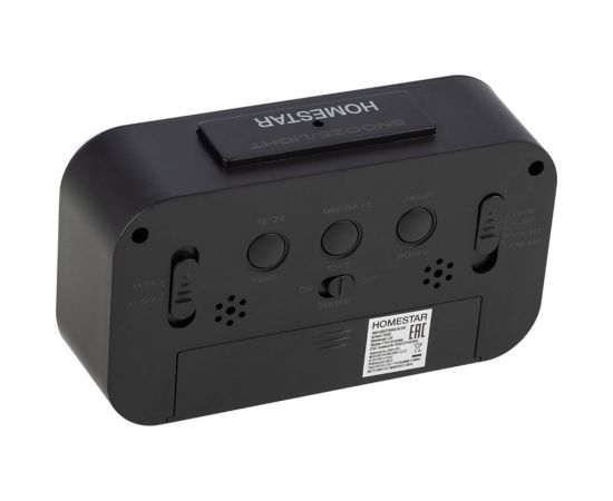 Электронные часы HomeStar HS-0110 черные 104305 – изображение 2