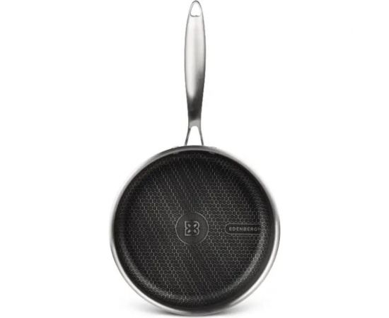 Глубокая сковорода Edenberg с крышкой 26 см нержавеющая сталь тефлон EB-14152 – изображение 2