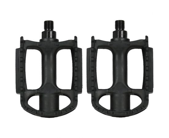 Педали Feimin FP-806B, 105х74мм, 1\2, база пластик, стальная ось, 12мм, рамка пластик, черные H000017419 – изображение 2