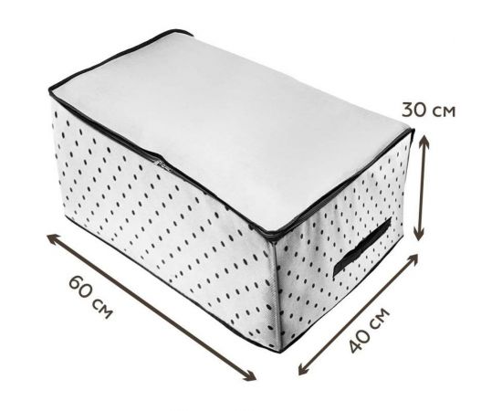Чехол для одеял, подушек и постельного белья HOMSU Eco White 60х40х30 см HOM-1236 – изображение 2