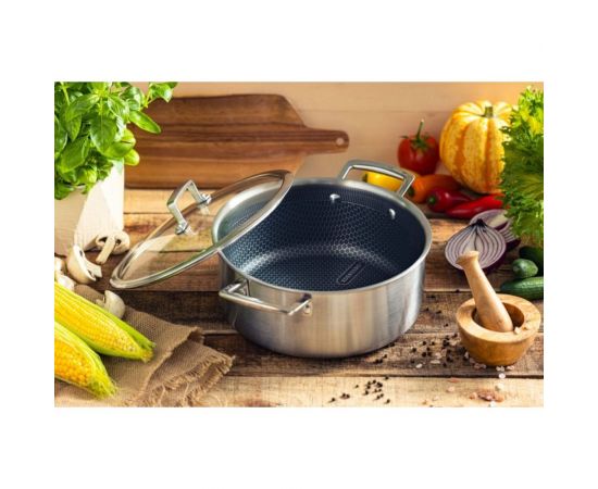 Кастрюля Edenberg с крышкой 3.5 л нержавеющая сталь тефлон EB-17052 – изображение 2