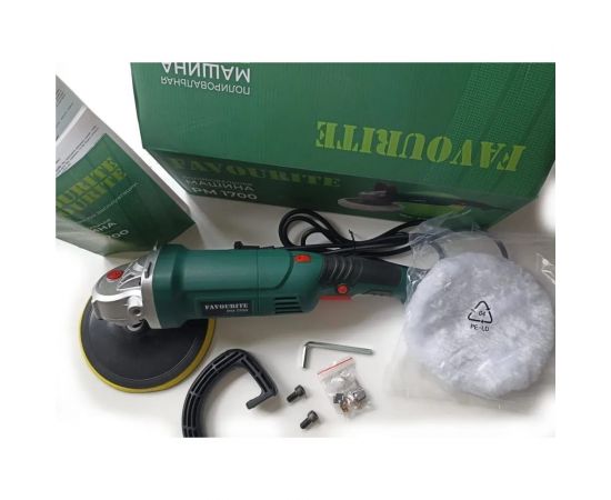 Полировальная машина FAVOURITE 1700Вт, 180 мм, 600-3000 об/мин, М14 PM 1700 – изображение 2