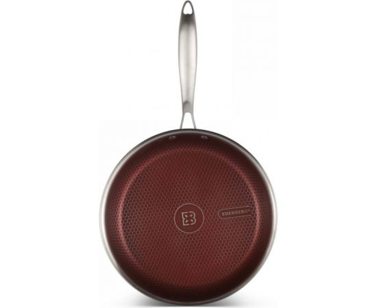 Сковорода Edenberg с крышкой 26 см нержавеющая сталь, тефлон EB-13029 – изображение 3