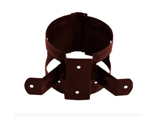 Круглый держатель трубы NIKA RAL 8017 шоколадный, дерево В0000019287 – изображение 3