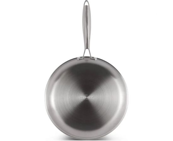 Глубокая сковорода Edenberg с крышкой 24 см нержавеющая сталь тефлон EB-14151 – изображение 3