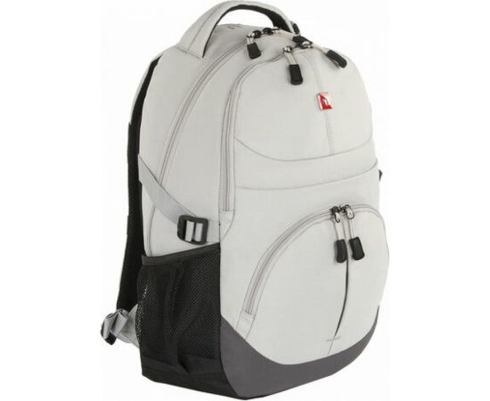 Рюкзак GERMANIUM S-07 уплотненная спинка, облегчённый, светло-серый, 46х32х15 см, 226954 – изображение 3