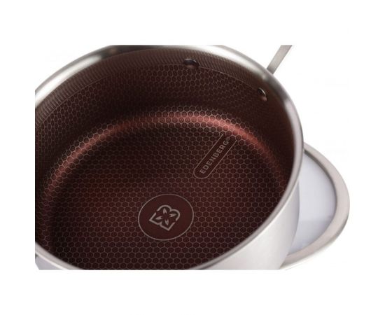 Кастрюля Edenberg с крышкой 2.8 л нержавеющая сталь тефлон EB-17056 – изображение 4