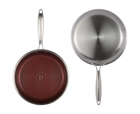 Сковорода Edenberg с крышкой 26 см нержавеющая сталь, тефлон EB-13029 – изображение 5