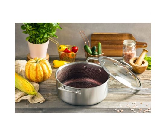 Кастрюля Edenberg с крышкой 2.8 л нержавеющая сталь тефлон EB-17056 – изображение 5