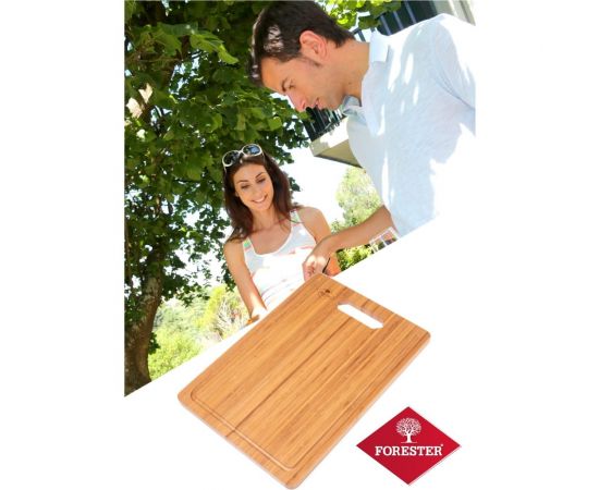 Разделочная доска Forester бамбуковая, термомодифицированная, 40x28 см BC-798 – изображение 7