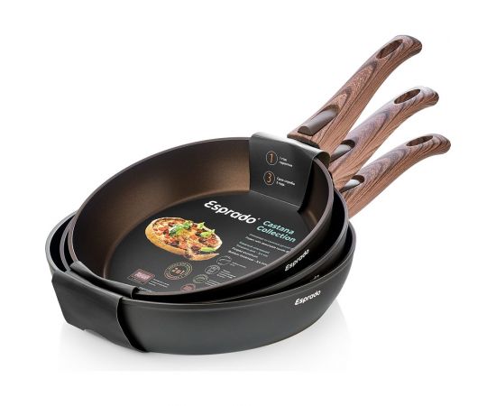 Сковорода Esprado Castana 26x5,4 см, алюминий, антипригарное покрытие, индукция CAST26BE103 – изображение 7