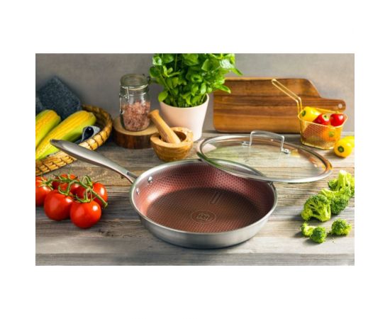Сковорода Edenberg с крышкой 26 см нержавеющая сталь, тефлон EB-13029 – изображение 8