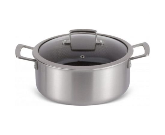 Кастрюля Edenberg с крышкой 2.8 л нержавеющая сталь тефлон EB-17051 