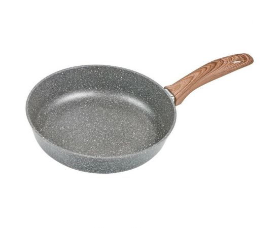 Сковорода FERCASTI Мрамор глубокая, 26 см, литой алюминий, серый мрамор F/МР26-СВ/2-М 