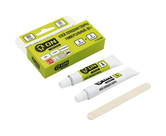 Клей On холодная сварка универсальная, A+B, 20 г тюбик 17-04-006 