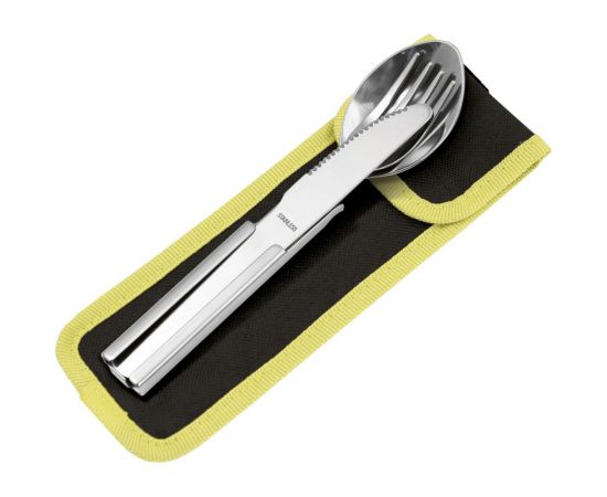 Набор Forester MOBILE ложка, вилка, нож, открывалка (16-18 см), в чехле, из нержавеющей стали MC-7 – изображение 2