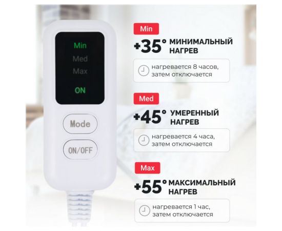 Однозонное электроодеяло EcoSapiens Zaggy 150х180 см S417 – изображение 2