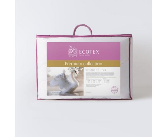 Стеганое одеяло Ecotex Лебяжий пух Премиум всесезонное, наполнитель искусственный лебяжий пух DownFill, 2 спальное, 172x205 ОЛС2 – изображение 2