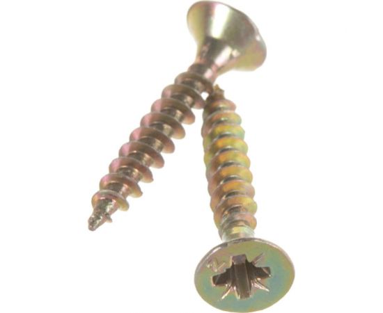 Потайной универсальный шуруп Метизный двор 4,0x25, желтый, 1000 шт. 4607159063250 – изображение 2