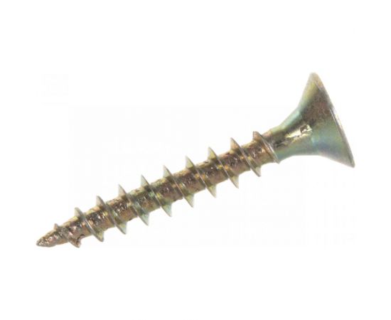 Потайной универсальный шуруп Метизный двор 4,0x25, желтый, 1000 шт. 4607159063250 – изображение 3