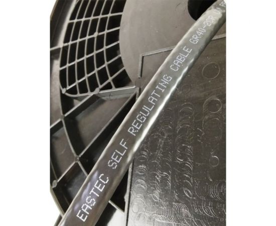 Греющий кабель для кровли и водостока EASTEC GR 40-2 CR саморегулирующийся экранированный 40 Вт/м с УФ-защитой 10 м EASTEC GR 40-2 CR-10м – изображение 3