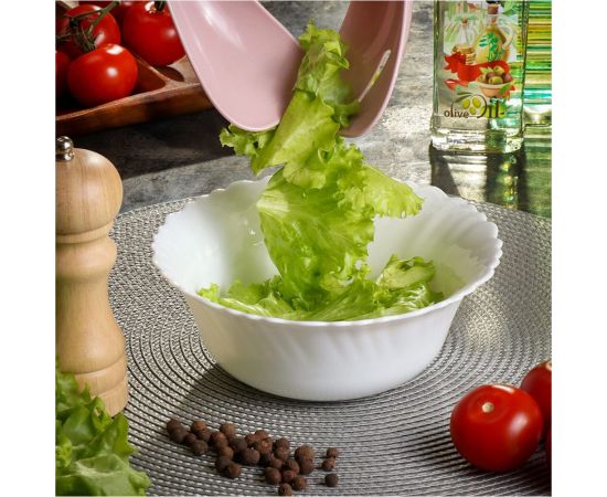 Салатник DANIKS стеклокерамика, круглый, 18x6.9 см, 0.8 л, белый, lhw70 223764 – изображение 4