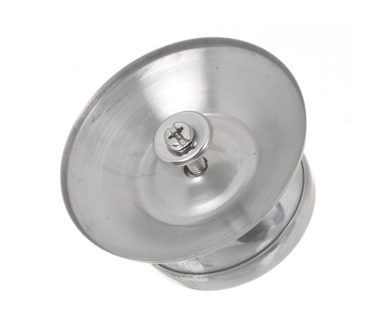 Крышка для посуды DANIKS стекло, 28 см, металлический обод, кнопка нержавеющая сталь, д5728 430310 – изображение 4