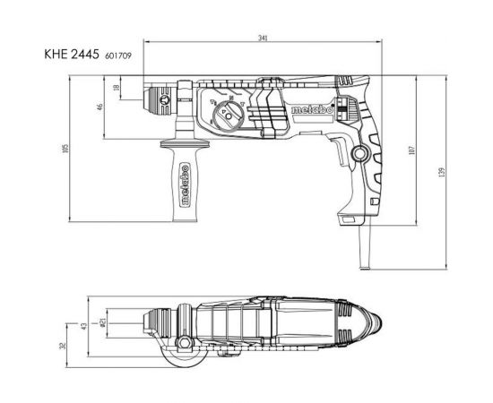 Перфоратор METABO KHE 2445 601709500 – изображение 4