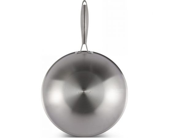 Сковорода-вок Edenberg с крышкой 28 cм нержавеющая сталь тефлон EB-14108 – изображение 4