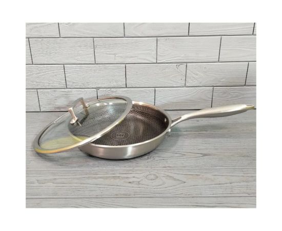 Сковорода Edenberg с крышкой 26 см нержавеющая сталь, тефлон EB-13024 – изображение 8