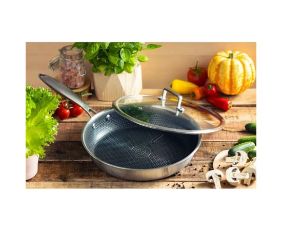 Сковорода Edenberg с крышкой 26 см нержавеющая сталь, тефлон EB-13024 – изображение 10