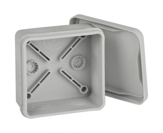 Распаячная коробка ЭРА KOR8080409g2MP двухкомпонентная, безгалогенная, атмосферостойкая, 80x80x40мм пря Б0060290 