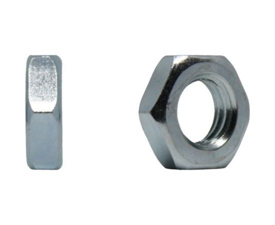 Гайка Море-Метизов DIN 439, класс прочности 6, цинк, М12, 25 шт. GAYKA439CM1225M 