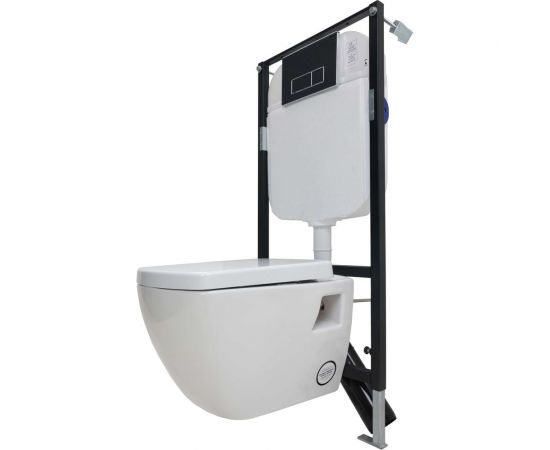 Комплект Creavit tetra dpl lift, унитаз, инсталляция, кнопка хром глянец 3265301 