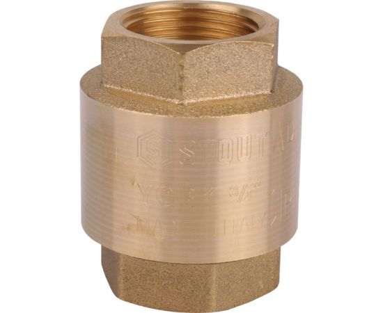 Обратный клапан STOUT 3/4"", пружинный, муфтовый, с пластиковым седлом SVC-0012-000020 RG008T8CKL0L52 