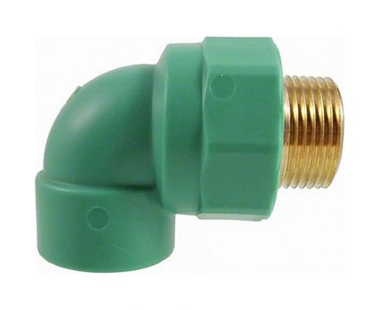 Комбинированный угол Banninger полипропиленовый, зеленый, 20x3/4 НР 7R21067511 