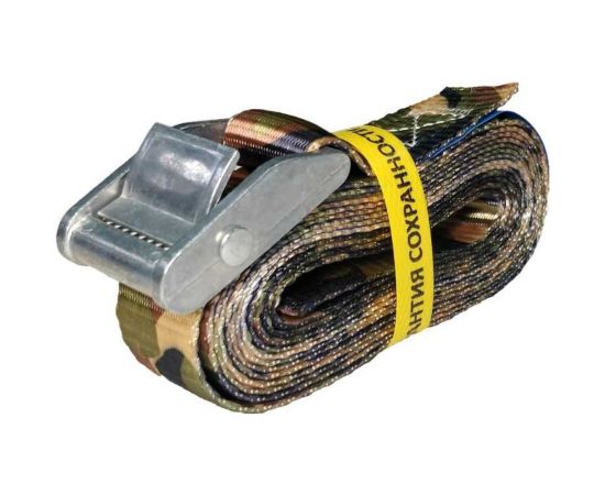 Стяжной ремень UVE с пружинным замком 3 метра, 25 мм, камуфляж RS-25-1000-3-cam 