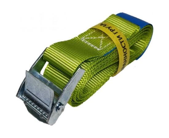 Стяжной ремень с пружинным замком UVE 250 кг, 2,5 м, 25 мм, салатовый RS-25-250-2,5-lightgreen 