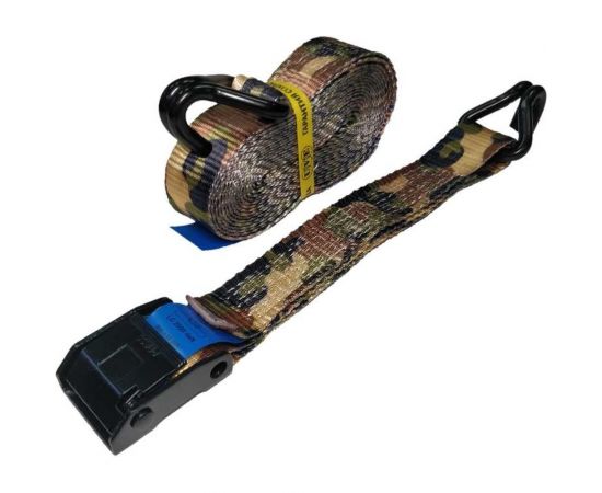 Стяжной ремень UVE с пружинным замком, 2 крюка, 700 daN, 5 метров, 38мм, камуфляж RS2-38-700-5-cam 