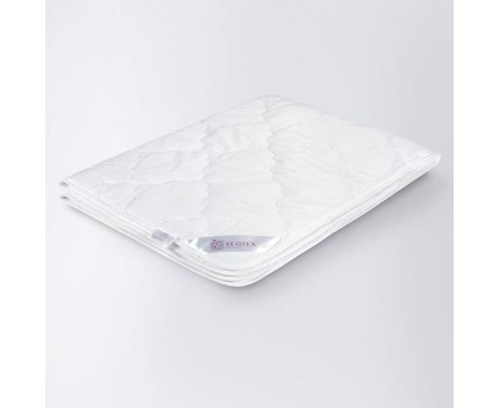 Одеяло Ecotex Валенсия всесезонное, стеганое, наполнитель Fiber, чехол поликотон 80% хлопок, 1.5 спальное ОВ1 